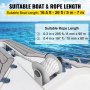 VEVOR Electric Anchor Winch Drum Winch TW240HC 0.3inX295ft Rope/Chain Full Kit