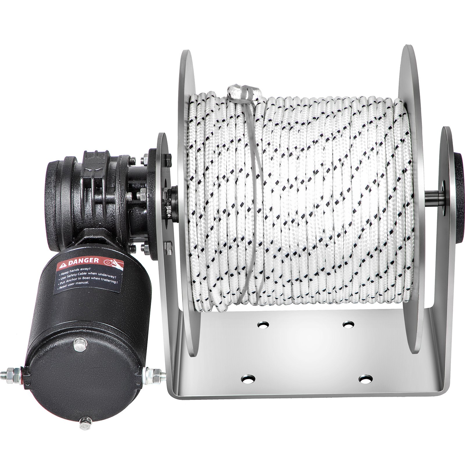 VEVOR Electric Anchor Winch Drum Winch TW240HC 0.3inX295ft Rope/Chain Full Kit