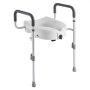 VEVOR Raised Toilet Seat with Arms, 350 lbs Capacity, 5-Inch Lift Height & Adjustable Width, Widened Commode Elevated Toilet Seat Riser with Handles for Seniors, Elderly, Handicap, Disabled, Adults