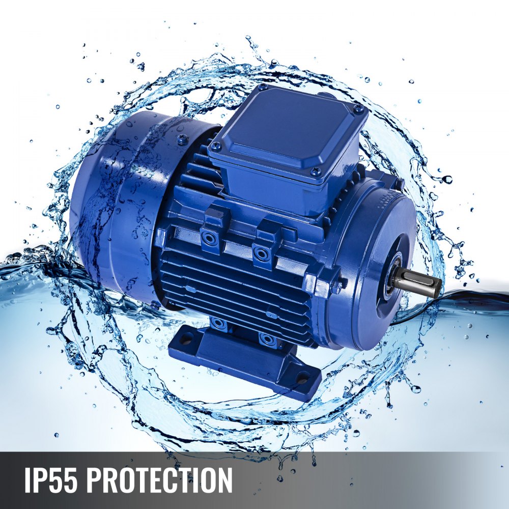 Electric Motor 3 phase Motor 230/400V B3 0.25kw Blue Foot mounted Cast aluminium