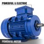 Electric Motor 3 phase Motor 230/400V B3 0.25kw Blue Foot mounted Cast aluminium