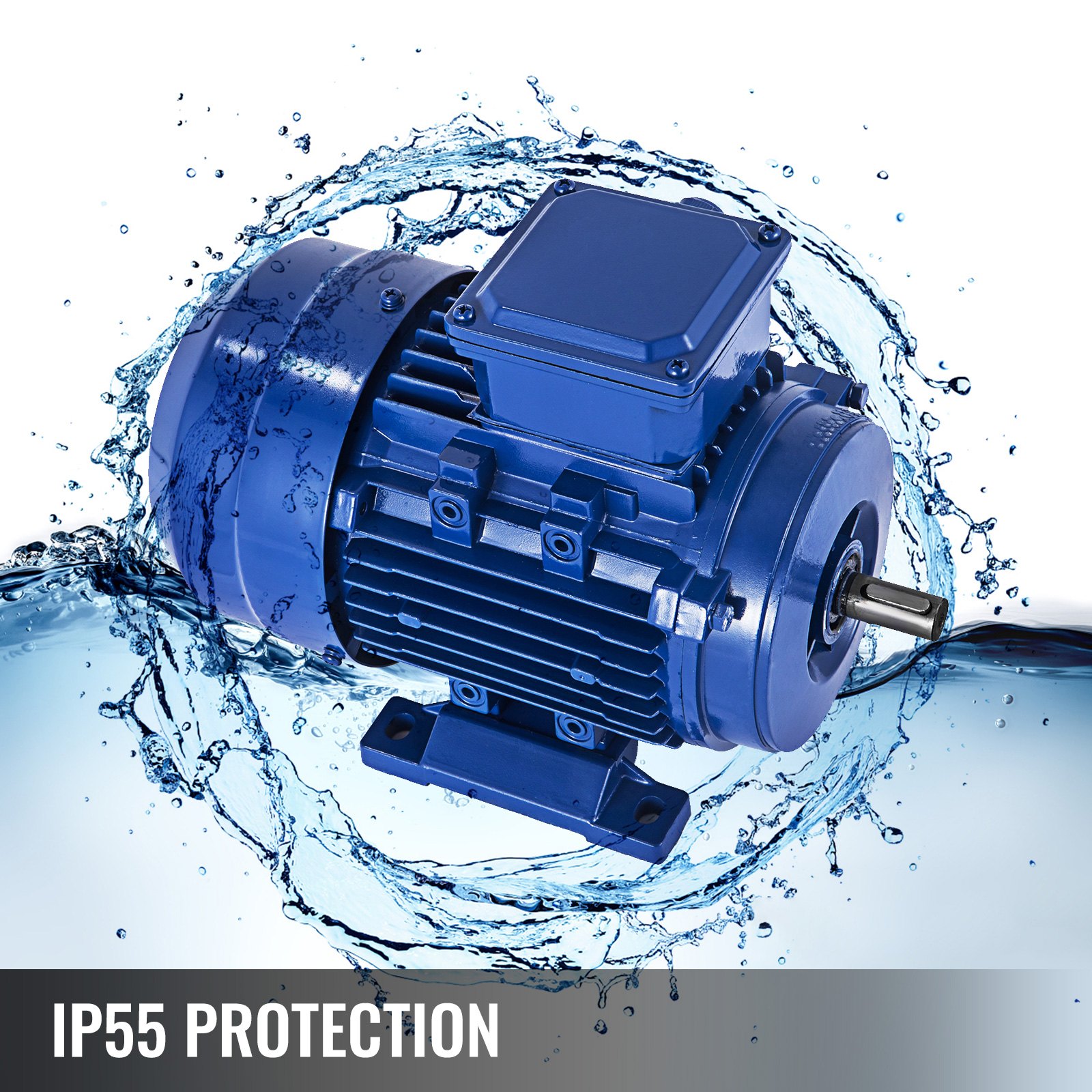 Electric Motor 3 phase Motor 230/400V B3 0.25kw Blue Foot mounted Cast aluminium