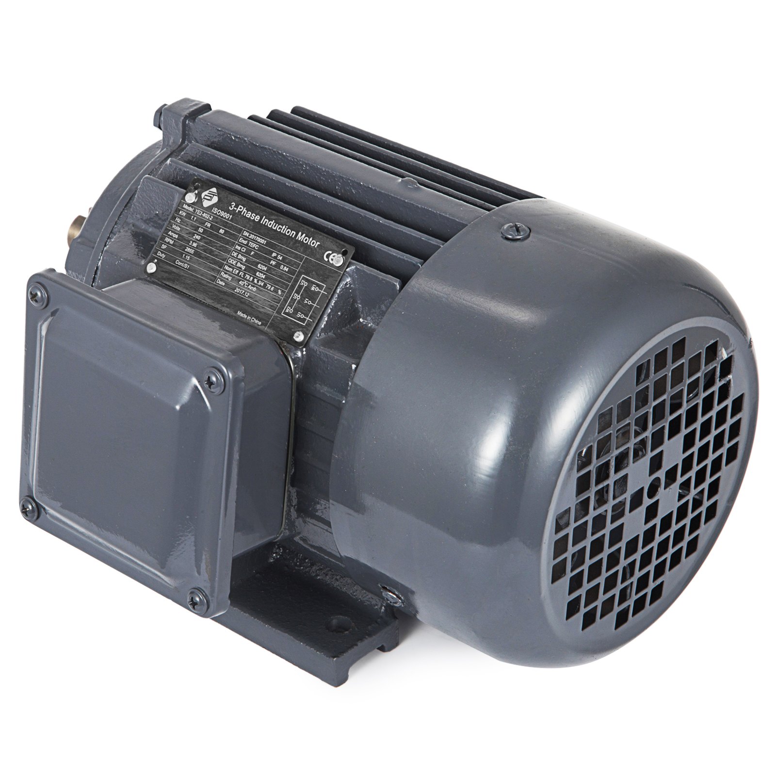 3 Phase Electric Motor 1.1KW 3000RPM 240v 1.5 hp TEFC 50Hz Frame Electrical