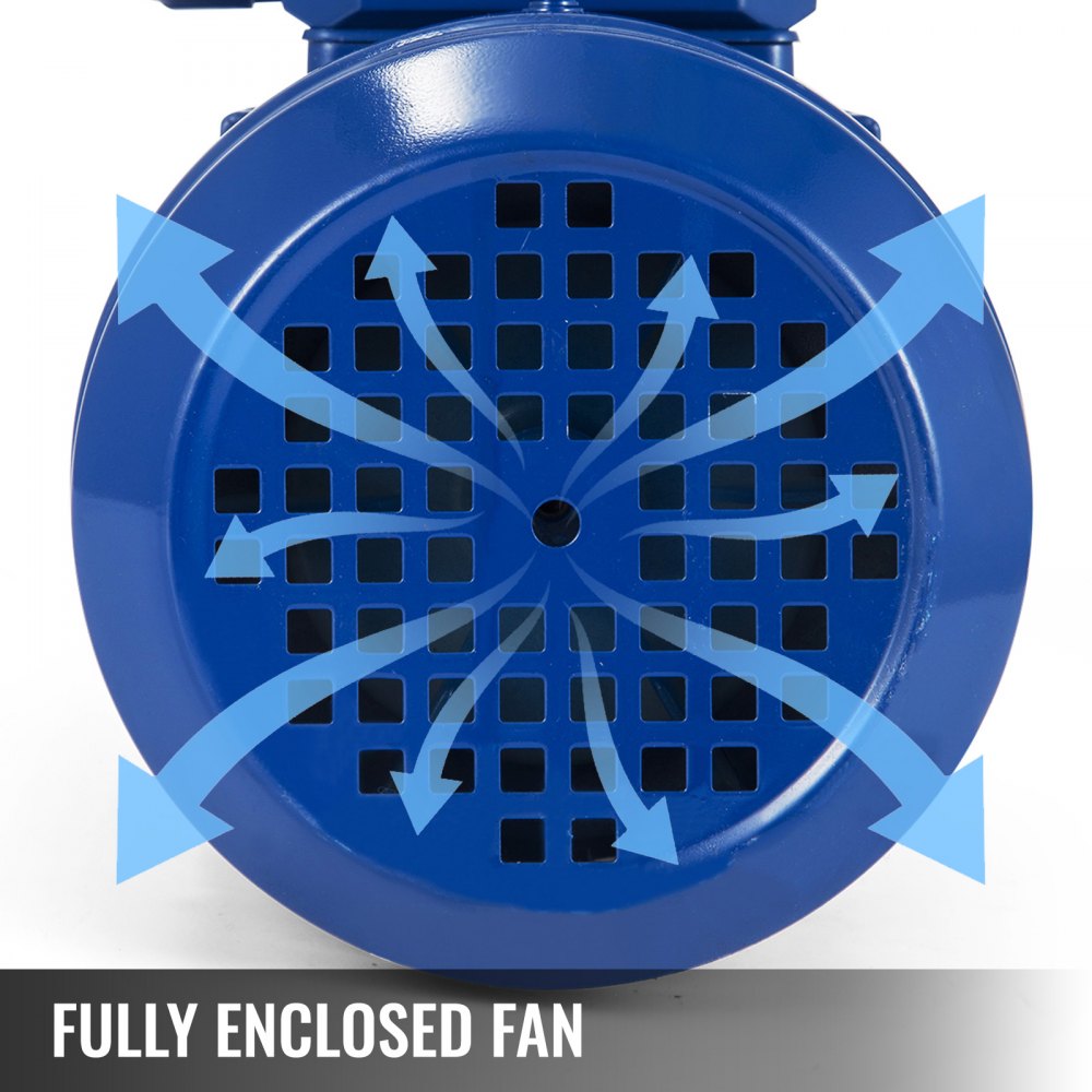 Three Phase Electric Motor 230/400V 0.37kW 1/2HP 3000rpm