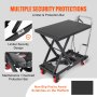 VEVOR Hydraulic Lift Table Cart 500 lbs Manual Scissor Lift Table 28,5" Μαύρο