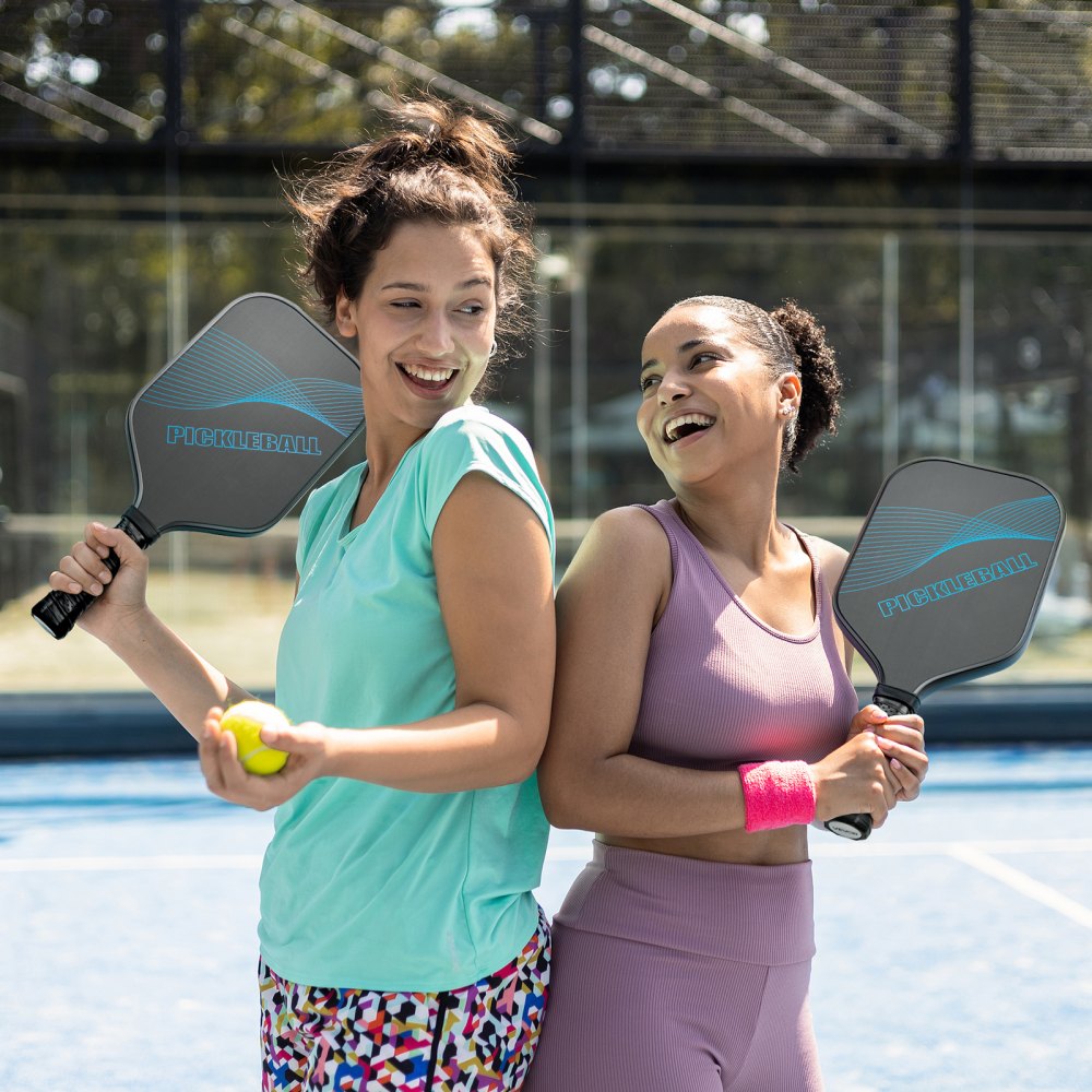 VEVOR Pickleball Paddle, T700 Carbon Fiber Surface & Honeycomb Core, Professional Pickleball Paddle with Increased Power & Control & Spin, Pro Pickle Ball Racket for Adults, Men & Women, Blue
