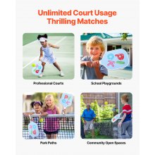 Kids Fiberglass Pickleball Paddle Child Size Lightweight Honeycomb Racket