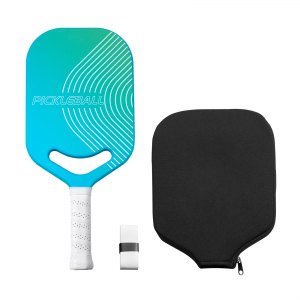 Raquette De Pickleball Blue Cut SpinX Force – Fibre Carbone T700, Noyau Nid D'abeille 16 Mm, Surface Téflon, Approuvée USAP, Sac Inclus