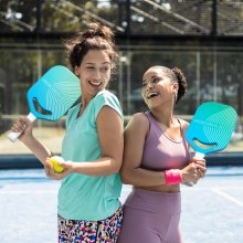 Pro Carbon Fiber Pickleball Paddle with Aero Throat Honeycomb Core Racket