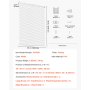 VEVOR Mini Blinds, 34" W x 48" H, 1" Slat Size, Cordless Horizontal Light Filtering Mini Blind for Indoor Windows, Easy to Clean and Simple Light Adjustment, for Home Decor, Room Darkening, White