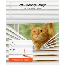 Mini Blinds 35" W x 48" H 1" Slat Cordless Horizontal Light Filtering Mini Blind
