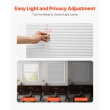 Mini Blinds 35" W x 48" H 1" Slat Cordless Horizontal Light Filtering Mini Blind