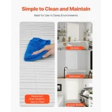 Mini Blinds 35" W x 48" H 1" Slat Cordless Horizontal Light Filtering Mini Blind