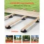 VEVOR Deck Blocks 24 PCS, 2000lbs / 907.18kg Load Capacity Deck Support Plastic Pedestal Paver, Raising 1.18 - 2.36 inch / 30 - 60 mm, Height Adjustable Shed Foundation Base for Wood Concrete Metal