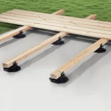 24 Pcs Adjustable Deck Support Pedestal Deck Foundation Base Rising 1.18-2.36 in