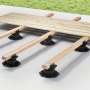 VEVOR Däckblock 12 st, 907,18 kg lastkapacitet, däckstöd, plastpiedestal, marksten, höjbar 60-135 mm, höjdjusterbar bodfundament för trä, betong, metall