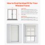 Faux Wood Blinds 2" Slat 34.5" W x 60" H Cordless Window Blinds and Shades White