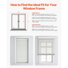 Faux Wood Blinds 2" Slat 34.5" W x 60" H Cordless Window Blinds and Shades White