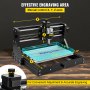 VEVOR CNC 3018 Pro 500mw 300×180×45mm CNC Μηχάνημα GRBL Control Mini Laser Engraver with Offline Controller 3 Axis Laser Engraving Machine for Carving Forling Plastic Acrylic PVC Wood