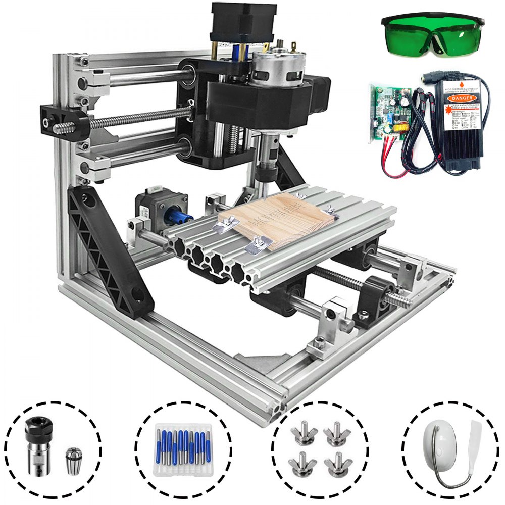 3 Axis Cnc Router Kit 1610 With 5500mw Laser Engaver Machine Milling Engraving