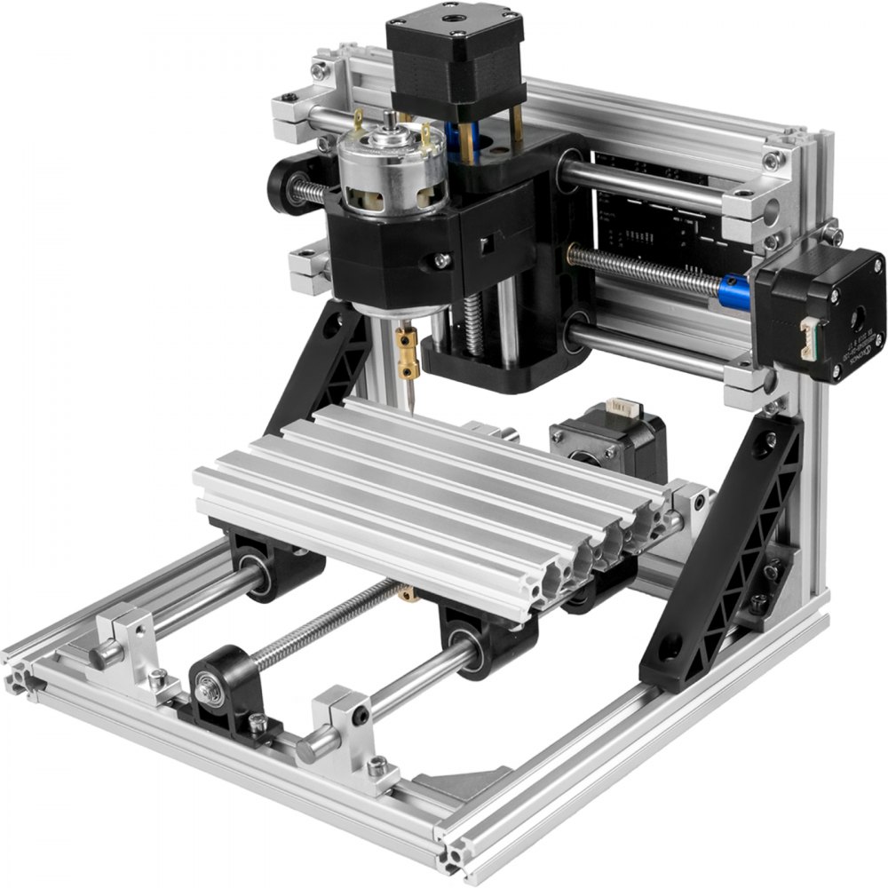 VEVOR CNC 1610 CNC Machine 3 Axis CNC Router Kit with Offline Controller Table Lamps Milling Machine GRBL Control for Plastic Acrylic PCB PVC Wood Carving DIY Ideas(160X100mm,Offline Controller)