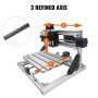 3 Axis Cnc Router Kit 2418 5500mw Laser 2020 Aluminium Profiles For Wood Milling
