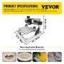 VEVOR CNC 2418 Router Kit GRBL Control CNC Machine 3 Axis with ER11 and 5mm Extension Rod Plastic Acrylic PCB PVC Wood Carving Milling Engraving Machine(Working Area 240x180x40mm)