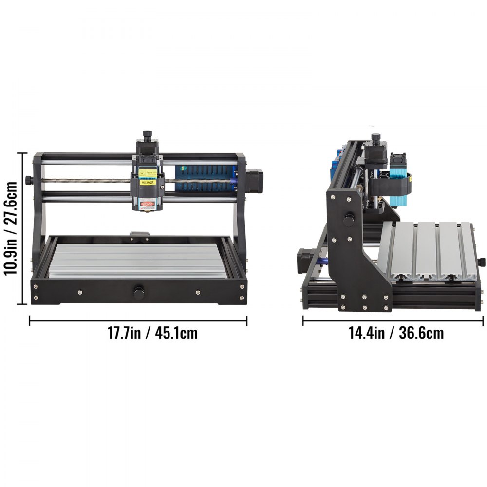 VEVOR Cnc 3018 Pro 15W Cnc 3018 300×180×45mm Cnc Machine GRBL Control Mini Laser Engraver With Offline Controller 3 Axis laser engraving machine for Carving Milling Plastic Acrylic PVC Wood