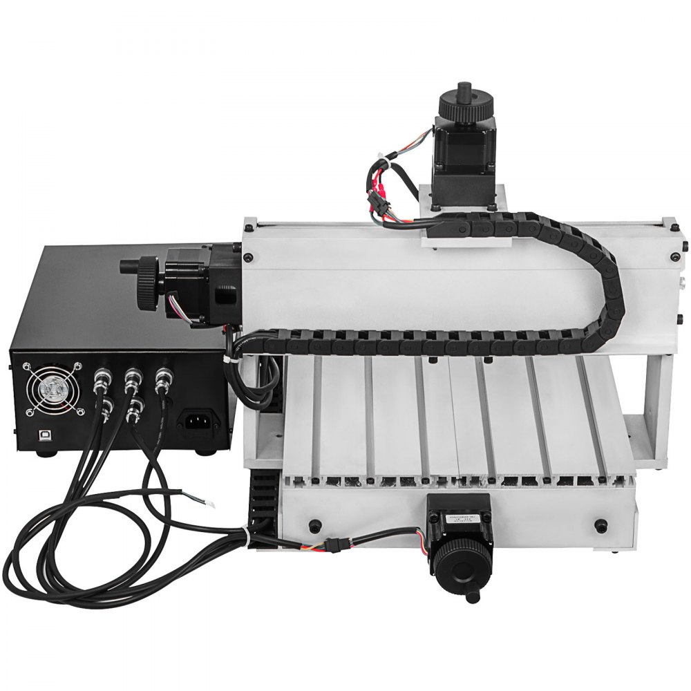 VEVOR CNC Machine 4 Axis CNC Router 3040 CNC Router Engraver Machine 500W CNC Router Engraving Drilling Milling Machine MACH3 with Usb Port for DIY Artwork Cutter 4 Axis,3040,500W