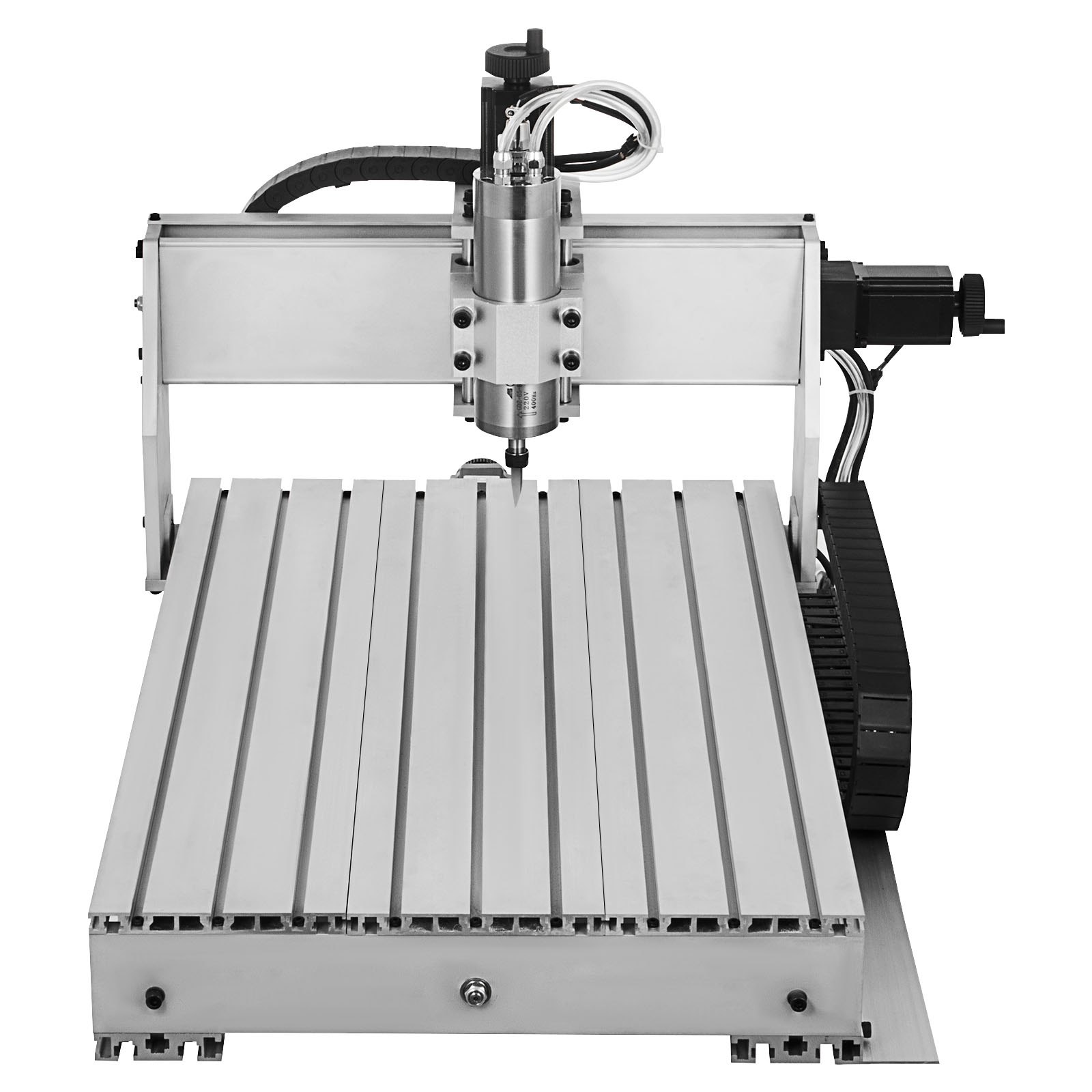VEVOR CNC Router 6040 4 Axis CNC Router Engraver 600x400mm 1000W USB Engraving CNC Router Kit MACH3 Control VFD Water-Cooling Router Ball Screw for Metal, Wood, Glass and Plastic(6040 4 Axis)