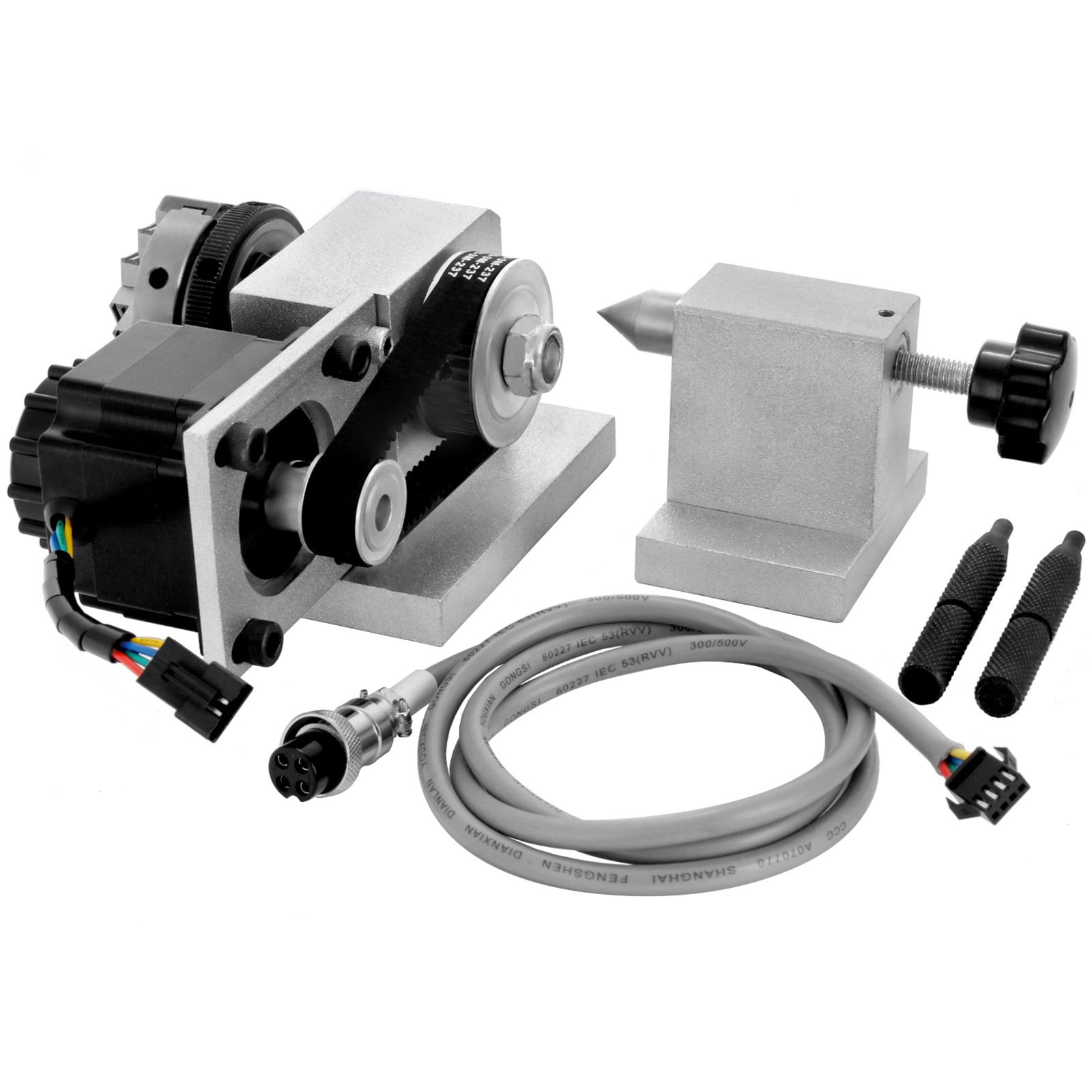 VEVOR CNC Router Rotary Axis 49 mm Chunk 3-Jaw A-axis 4th-axis Engraving Machine