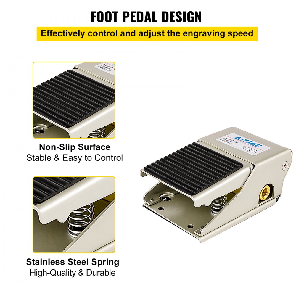 VEVOR Jewelry Pneumatic Engraving Machine Pneumatic Engraver 1400 RPM Speed