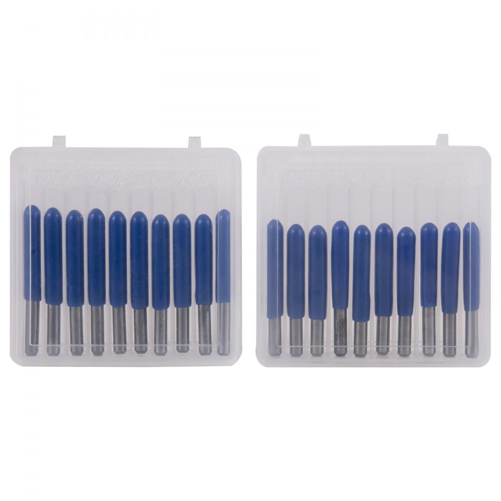 VEVOR 20 piezas CNC Bits 1/8 "(3.175 mm) Vástago CNC Router End Mill 0.1 mm Punta en forma de V Brocas de grabado Acero de tungsteno 3D Fresa 10/15/20/30 Grados CNC Talla Bits para grabado Acrílico Madera maciza MDF