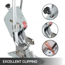 VEVOR U-shape Sausage Clipper Clipping Machine, Manual Sausage Clipper, Portable Clipping Machine with 8000PCS U-shape Clips, for Supermarkets Bakeries Cafe Shops