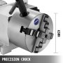 VEVOR CNC roterende roterende akse 4-kjeft chuck 100 mm hulaksel 4. akse roterende akse bakstokk CNC-freser graveringsmaskin
