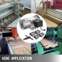 VEVOR CNC Rotational Rotary Axis 4-Jaw Chuck 100mm Hollow Shaft 4th Axis Rotary Axis Tailstock CNC Router Engraver Machine
