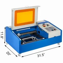 Upgraded 40W USB CO2 Laser Engraver Engraving Cutting Machine Cutter 300x200mm LCD Display Rotate Wheels