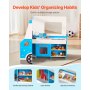 VEVOR Ice Cream Truck Wooden Playset Pretend Play Stand for Kids Aged 3-7