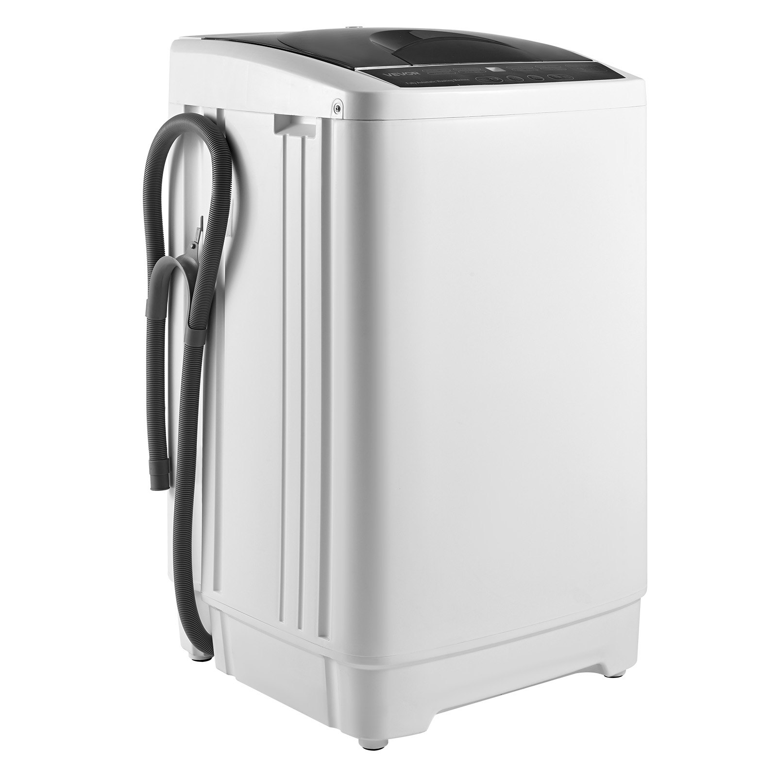 VEVOR Portable Washing Machine, Portable Washer 1.3 cu.ft with LED Display, Stainless Steel Drum, 8 Wash Programs & 6 Adjustable Water Levels, Portable Washer Machine for Apartments, RVs, and Dorms