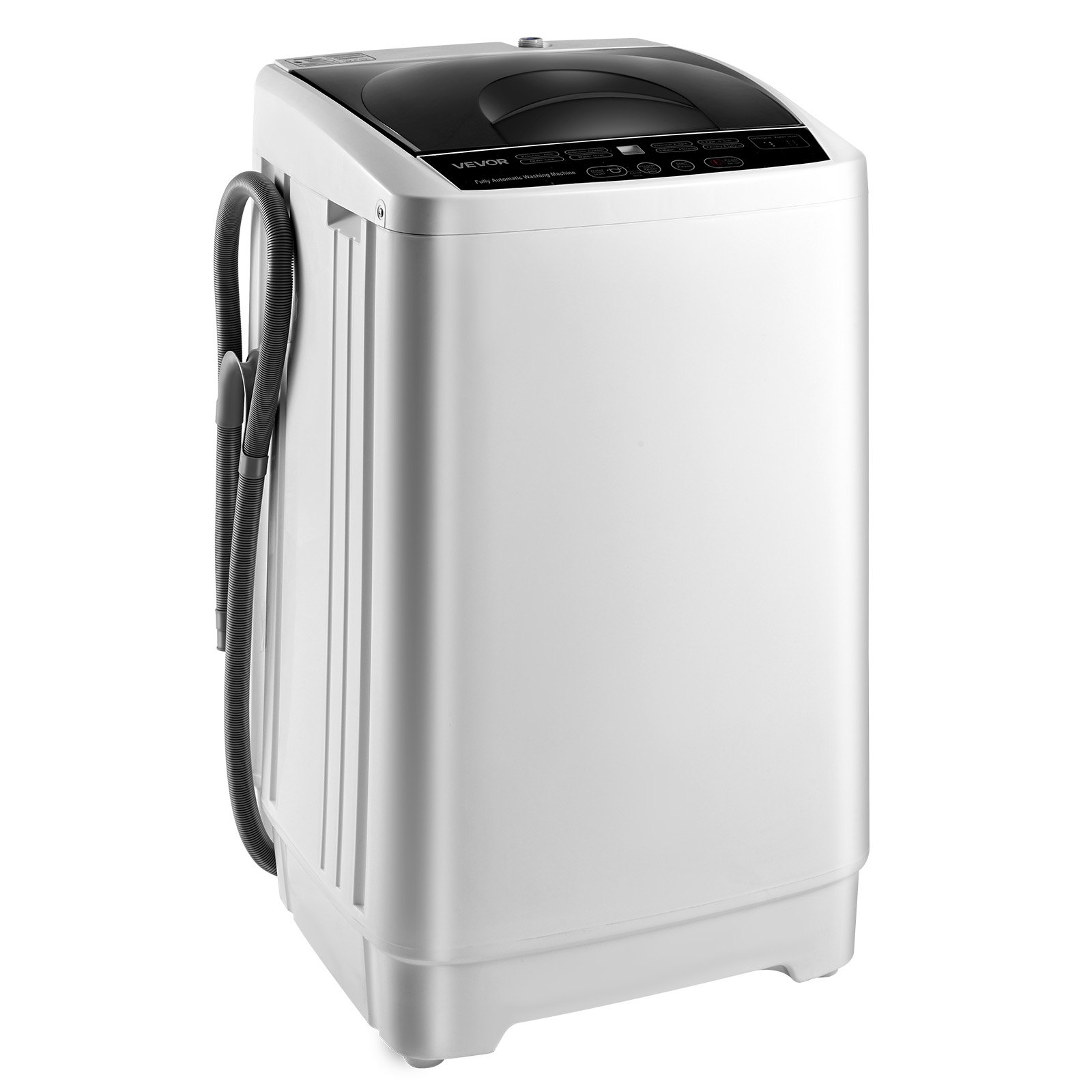 VEVOR Portable Washing Machine, Portable Washer 1.3 cu.ft with LED Display, Stainless Steel Drum, 8 Wash Programs & 6 Adjustable Water Levels, Portable Washer Machine for Apartments, RVs, and Dorms