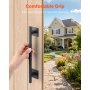 VEVOR Barn Door Handle, 12.6 in Rustic Fence Gate Handle, Rust-Resistant Coating, Heavy Duty Carbon Steel Outdoor Gate Handles, Easy to Install, Metal Sliding Door Pulls for Garage Shed Closet Pantry