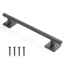 Barn Door Handle 12.6 in Rustic Heavy Duty Carbon Steel Garden Gate Pull Handle