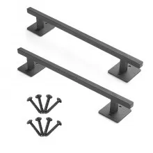 4Pcs Barn Door Handles 12.6 in Rustic Heavy Duty Carbon Steel Garden Gate Pulls