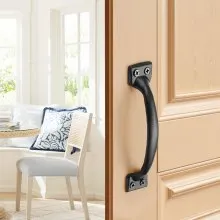 4Pcs Barn Door Handles 6.5 in Rustic Heavy Duty Carbon Steel Garden Gate Pulls