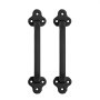 VEVOR Barn Door Handle, 2Pcs 9 in Rustic Fence Gate Handle, Rust-Resistant Coating, Heavy Duty Carbon Steel Outdoor Gate Handles, Easy to Install, Metal Sliding Door Pulls for Garage Shed Pantry