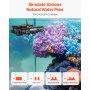 Aquarium Wave Maker Adjustable Cross Flow Pump with Controller 15W 1428 GPH