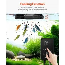 Aquarium Wave Maker Adjustable Cross Flow Pump with Controller 25W 1428 GPH