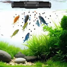 Aquarium Wave Maker Adjustable Cross Flow Pump with Controller 25W 1428 GPH