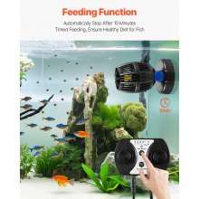 Aquarium Wave Maker with Controller 10W DC 24V Powerhead with Magnetic Base