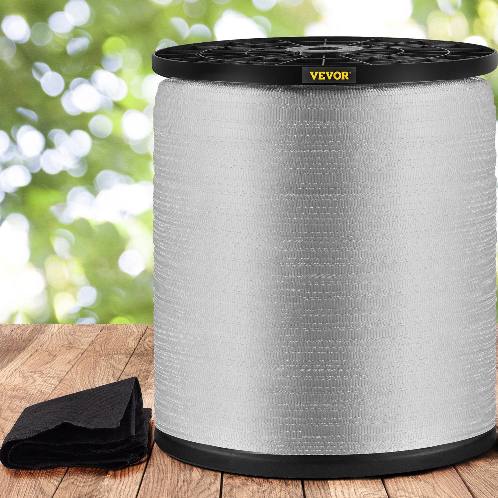 VEVOR 1800Lbs Polyester Pull Tape, 630' x 5/8" Flat Tape for Wire & Cable Conduit Work Variable Functions, Flat Rope for Pulling/Loading/Packing in Any Weather CONDITON